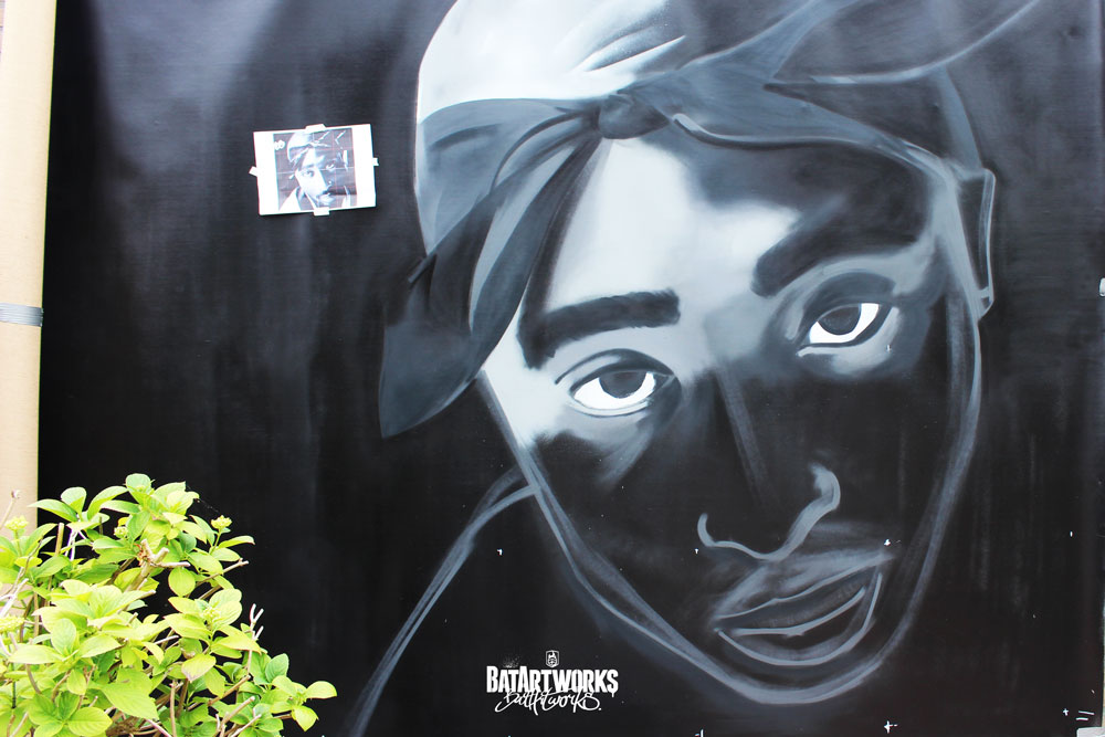 Tupac graffiti All eyez on me Batartworks