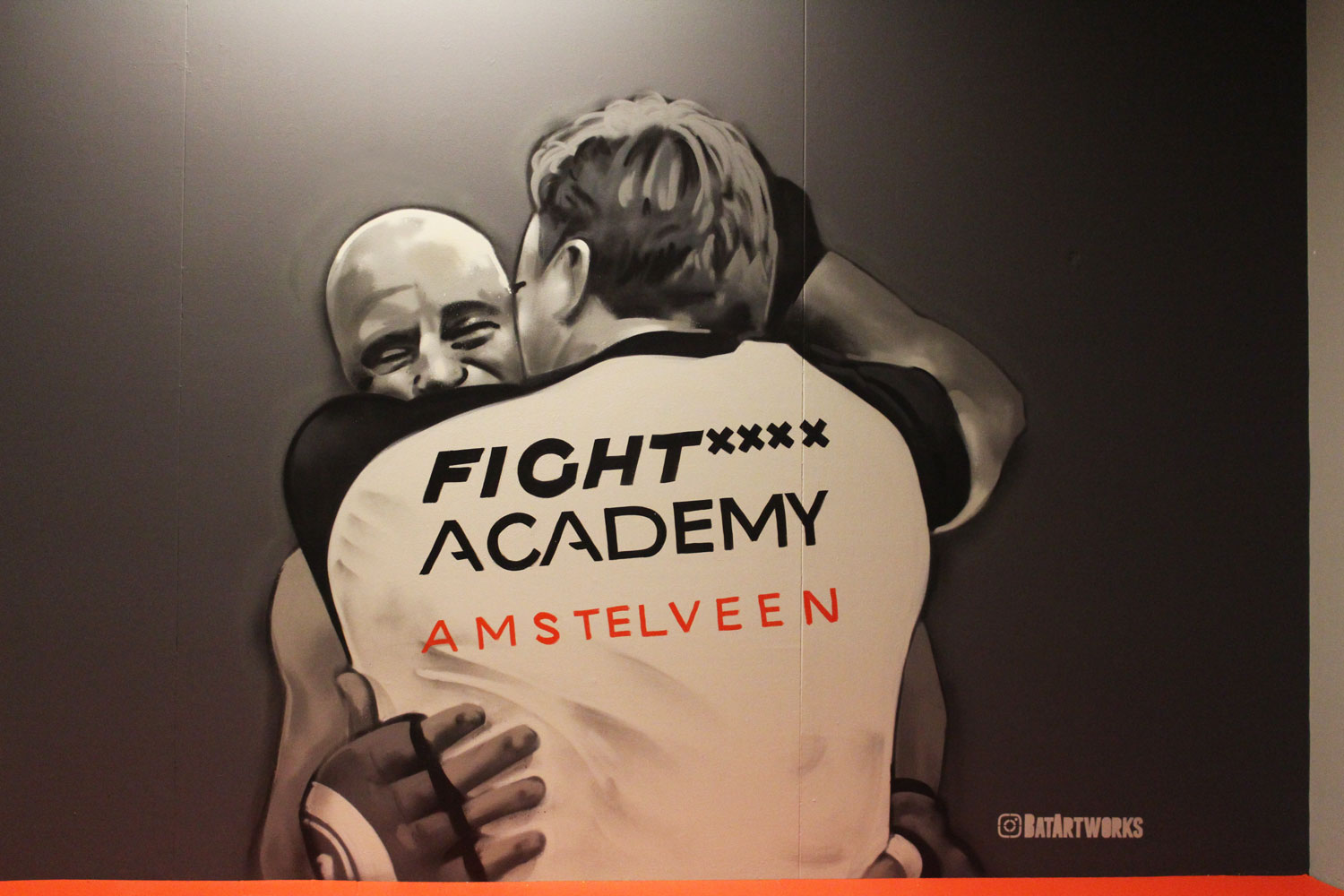 muurschildering Fight Academy Amstelveen