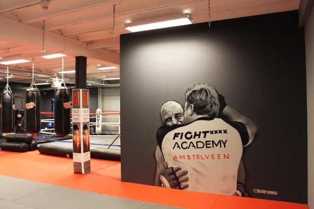 Fight Academy Amstelveen-muurschildering