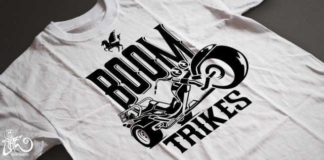 T-shirt design Boom trikes