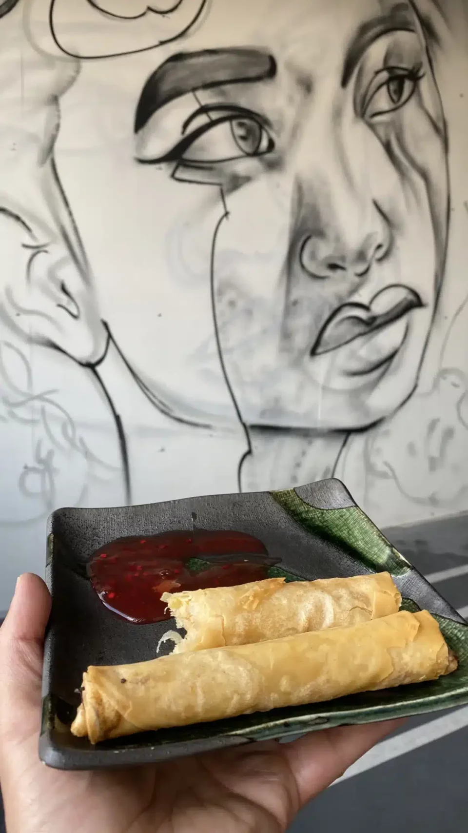 Asian portrait mural BatArtworks