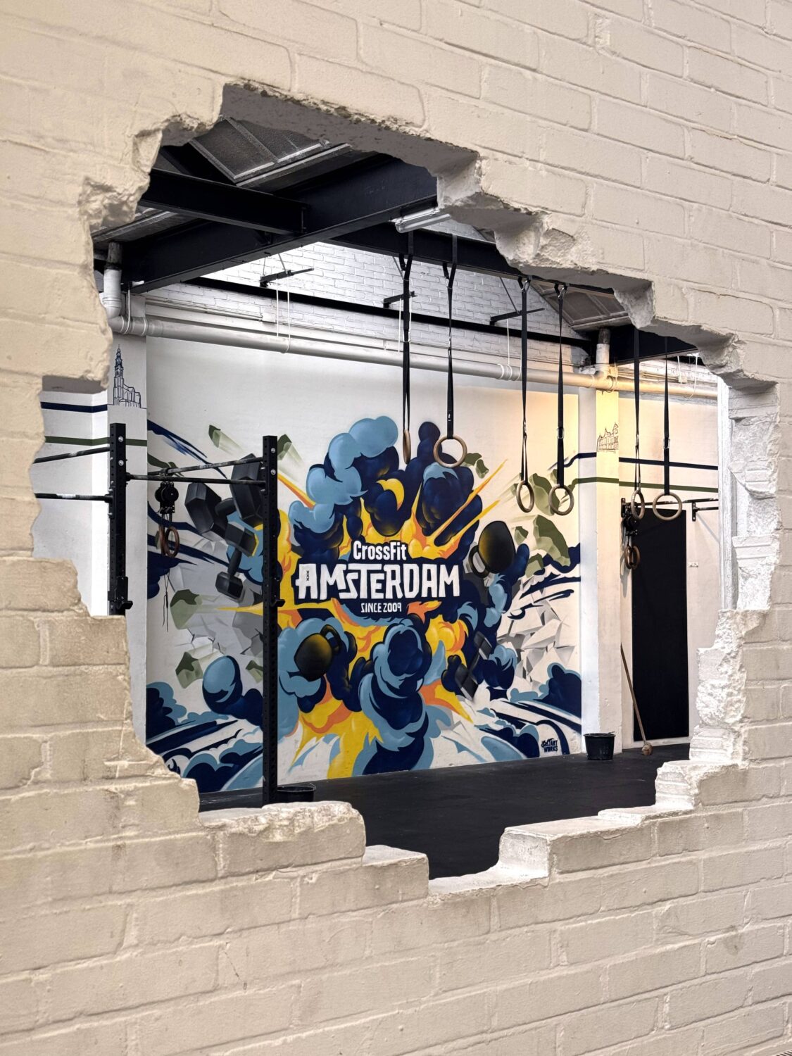 Crossfit Amsterdam mural BatArtworks