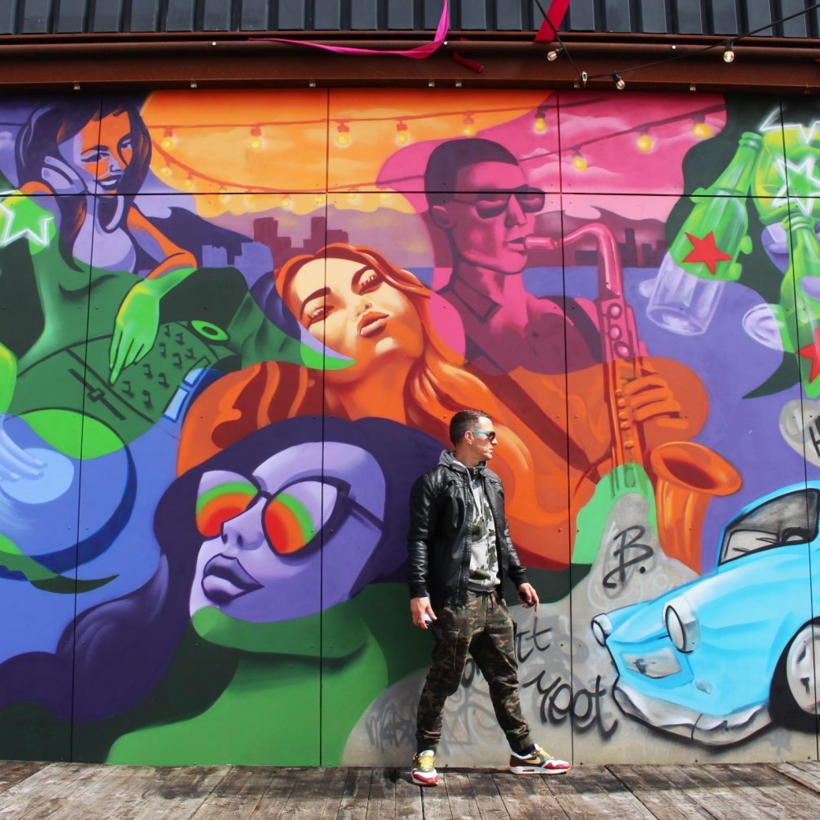 Dakterras street art mural - Heineken x Bar Bistro Bureau-01