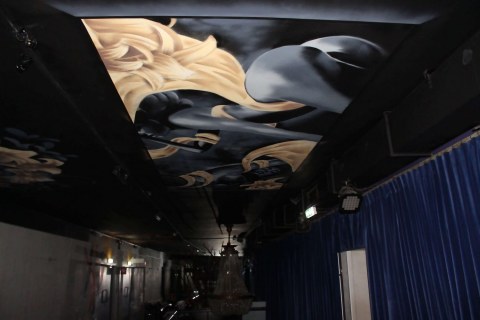 Plafondschildering Escape hallway ceiling