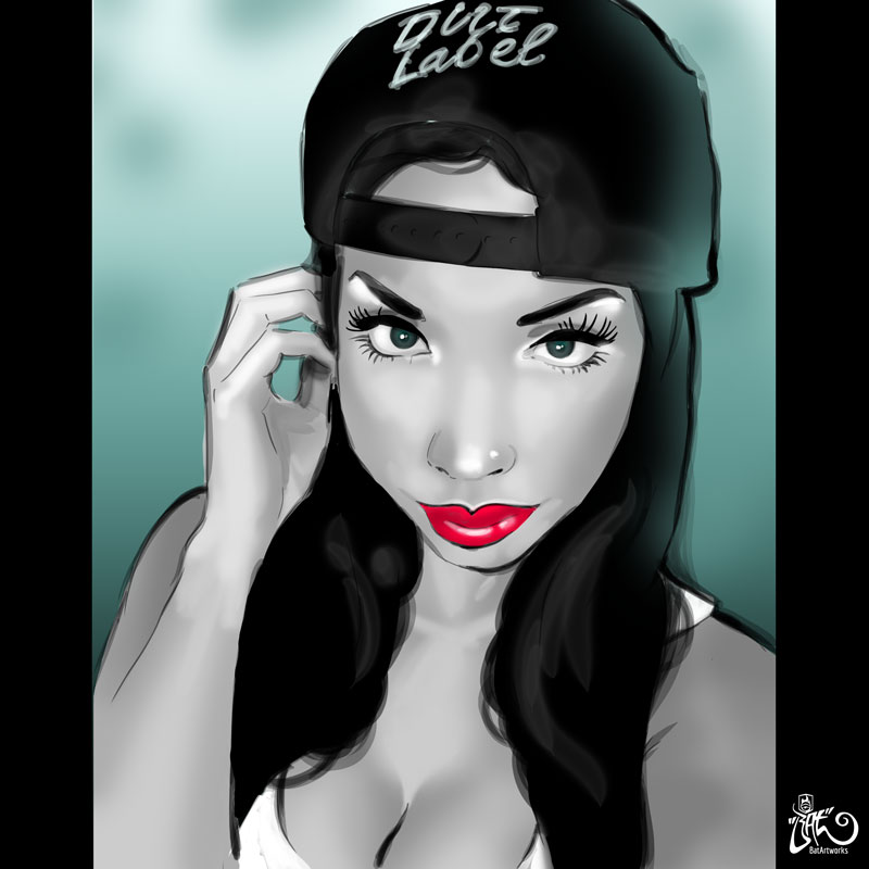 Portrait sketch digital BatArtworks