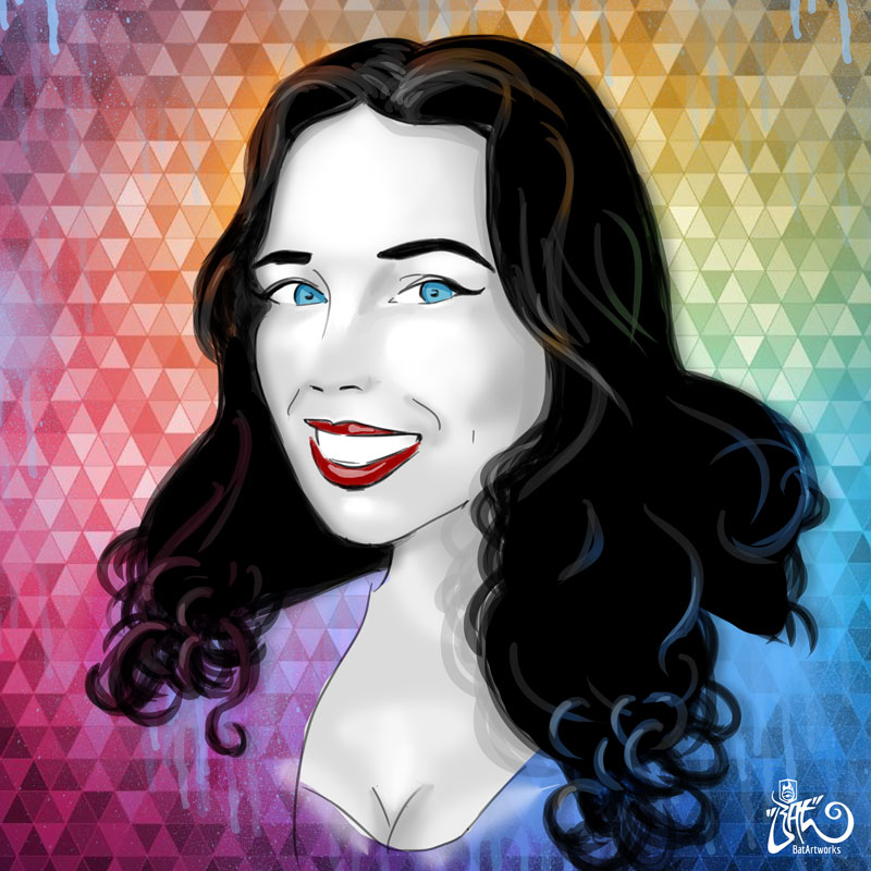 Portrait sketch digital BatArtworks