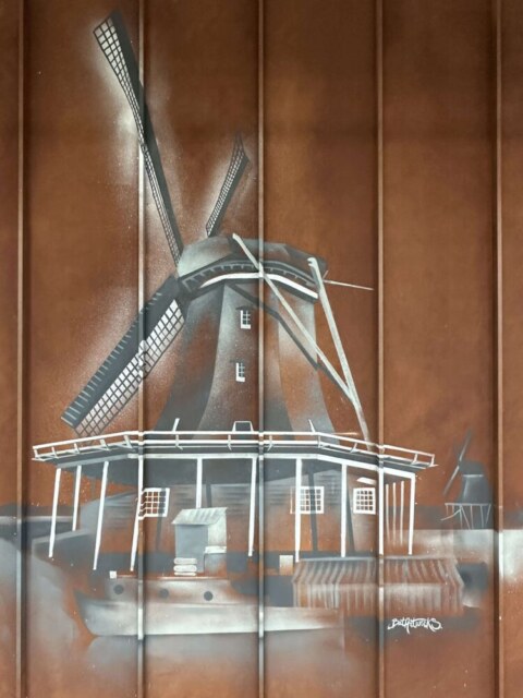 Shell Zaandam artwork molen