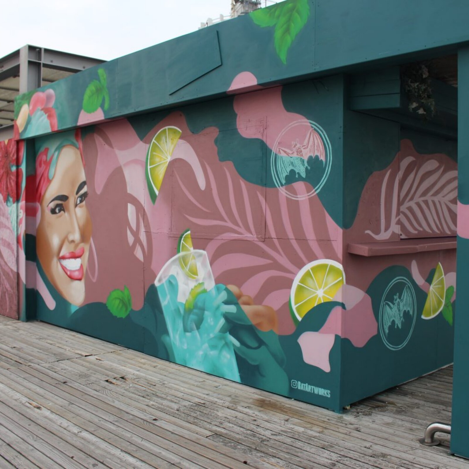 Street art Bacardi De Kust Lounge - De Pier Scheveningen