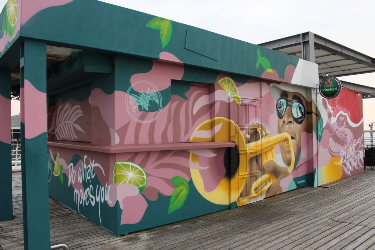 Street art Bacardi De Kust Lounge - De Pier Scheveningen
