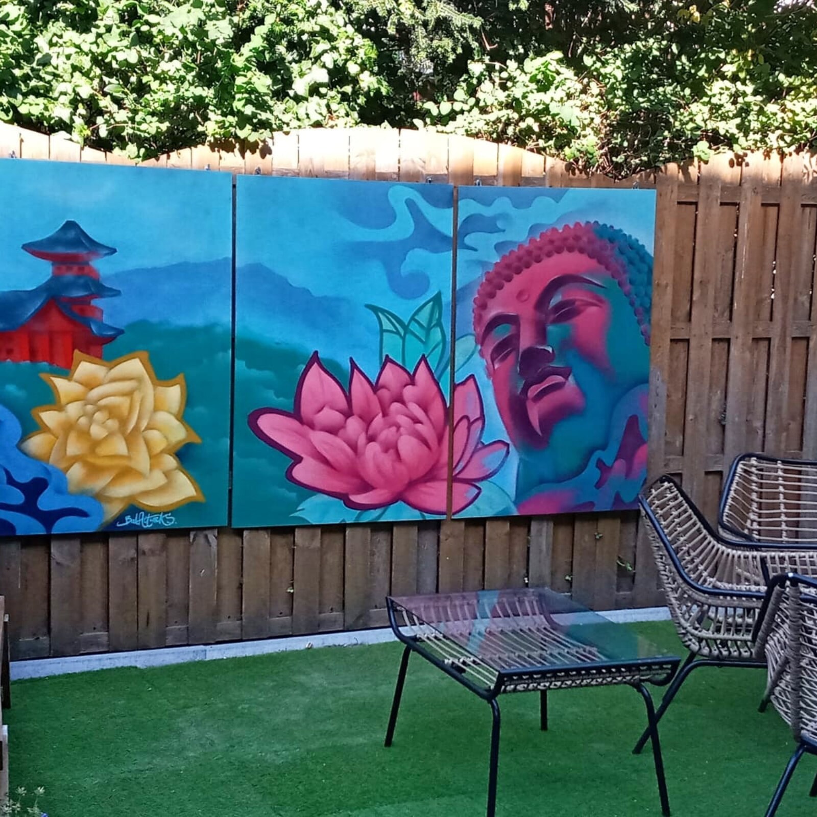 Tuinkunst Graffiti art particulier