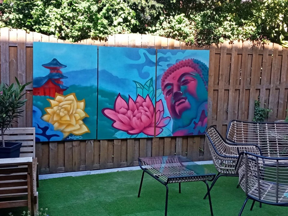 Tuinkunst Graffiti art particulier