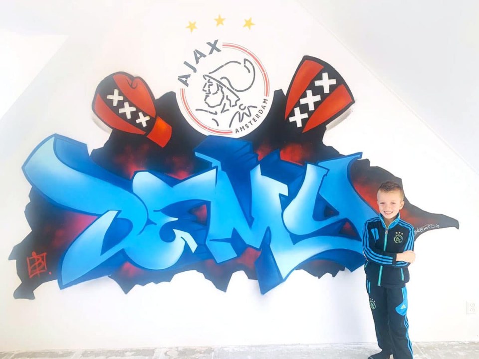 Graffiti kinderkamer Demy BatArtworks