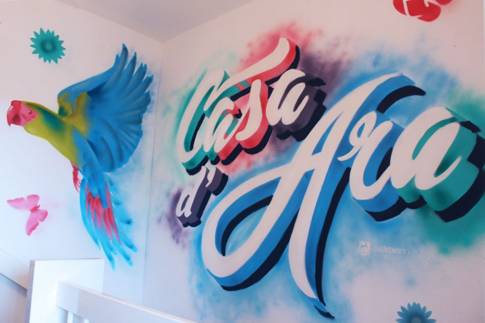 Graffiti kunst letters gang
