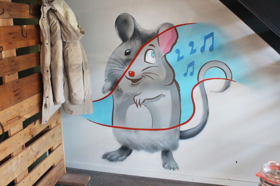 Graffiti stijl Bremer stadsmuzikanten