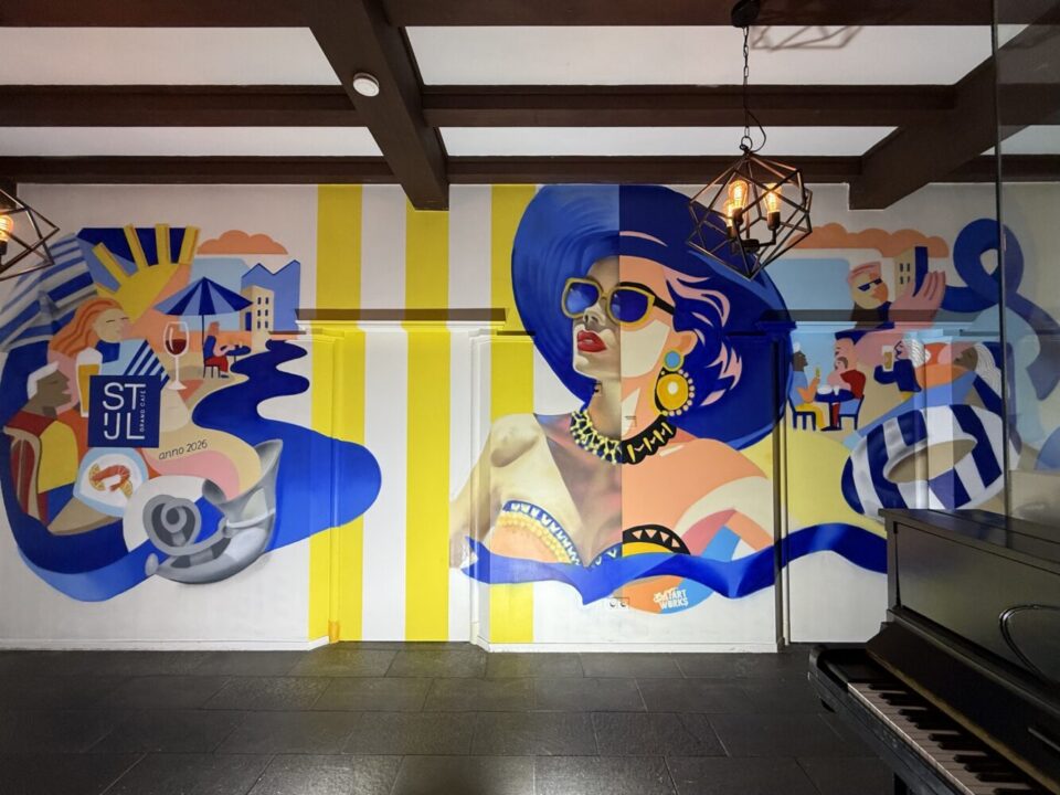 Entree mural Grandcafe Stijl | BatArtworks
