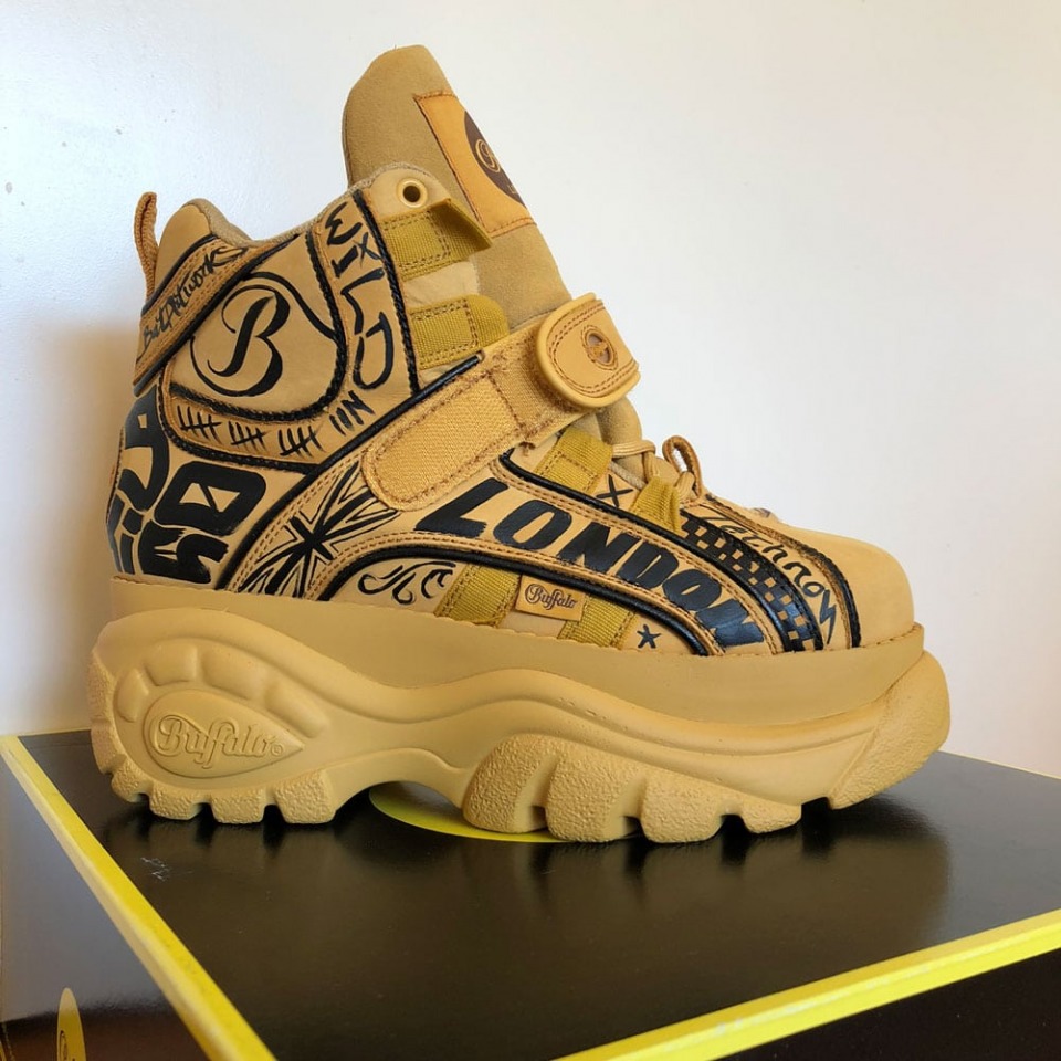 Handpainted Buffalo shoes