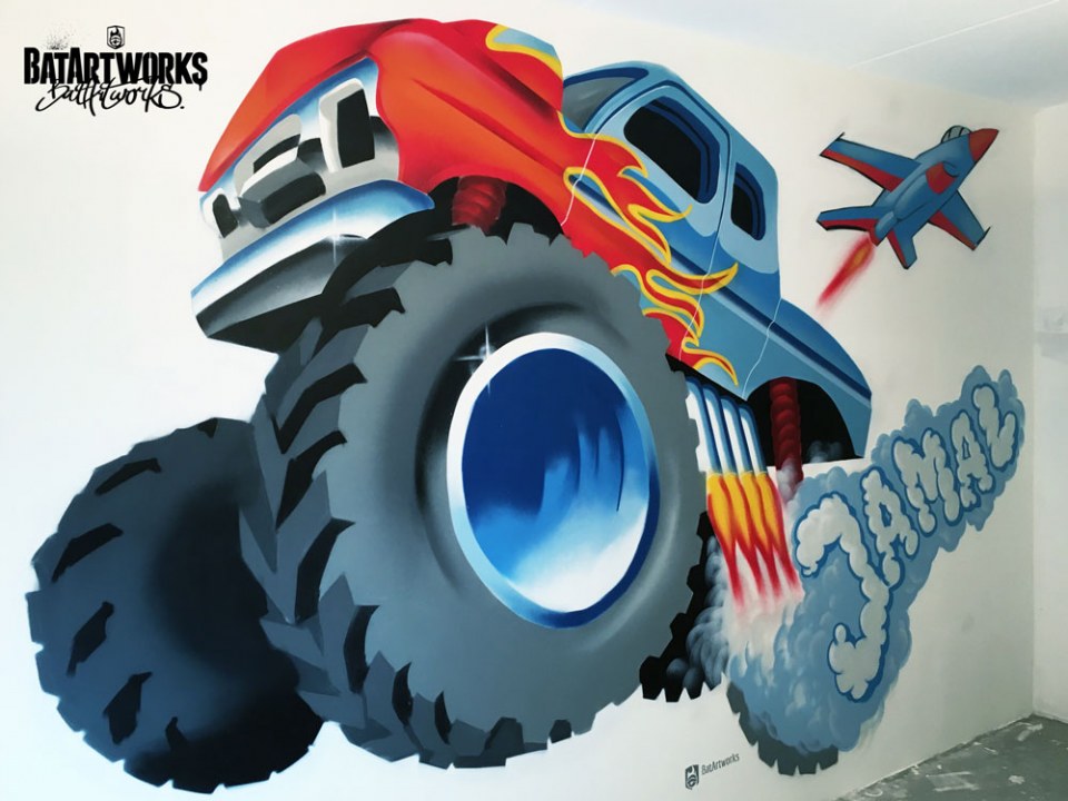 Monstertruck met naam