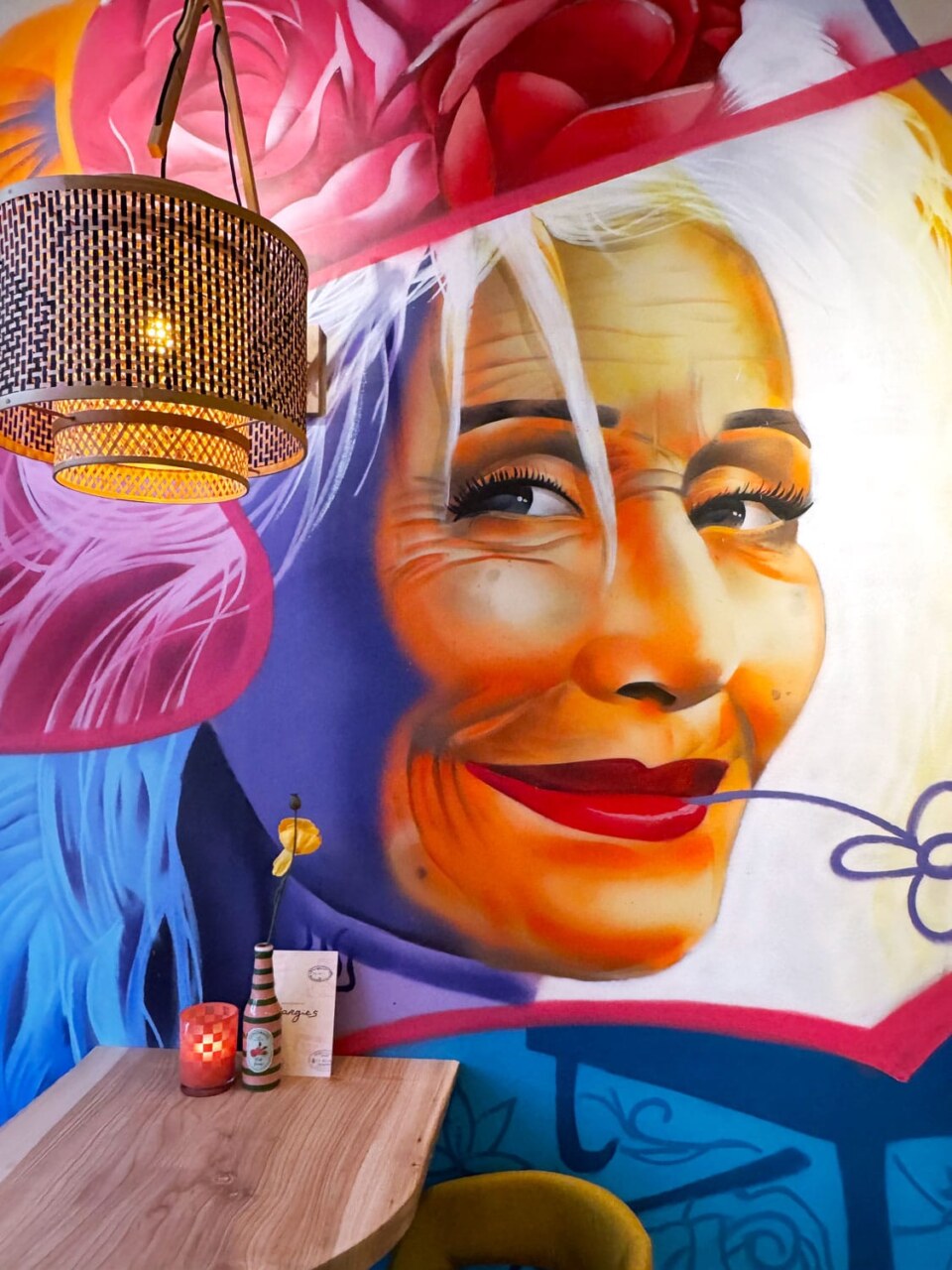 Margies streetkitchen graffiti portret