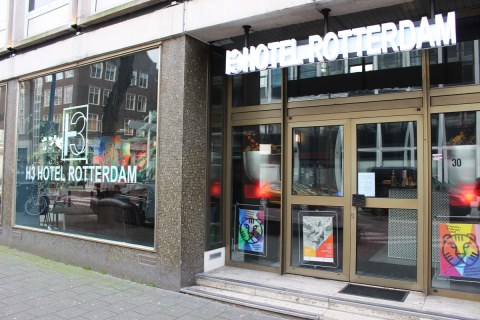 Muurschildering Rotterdam H3 hotel