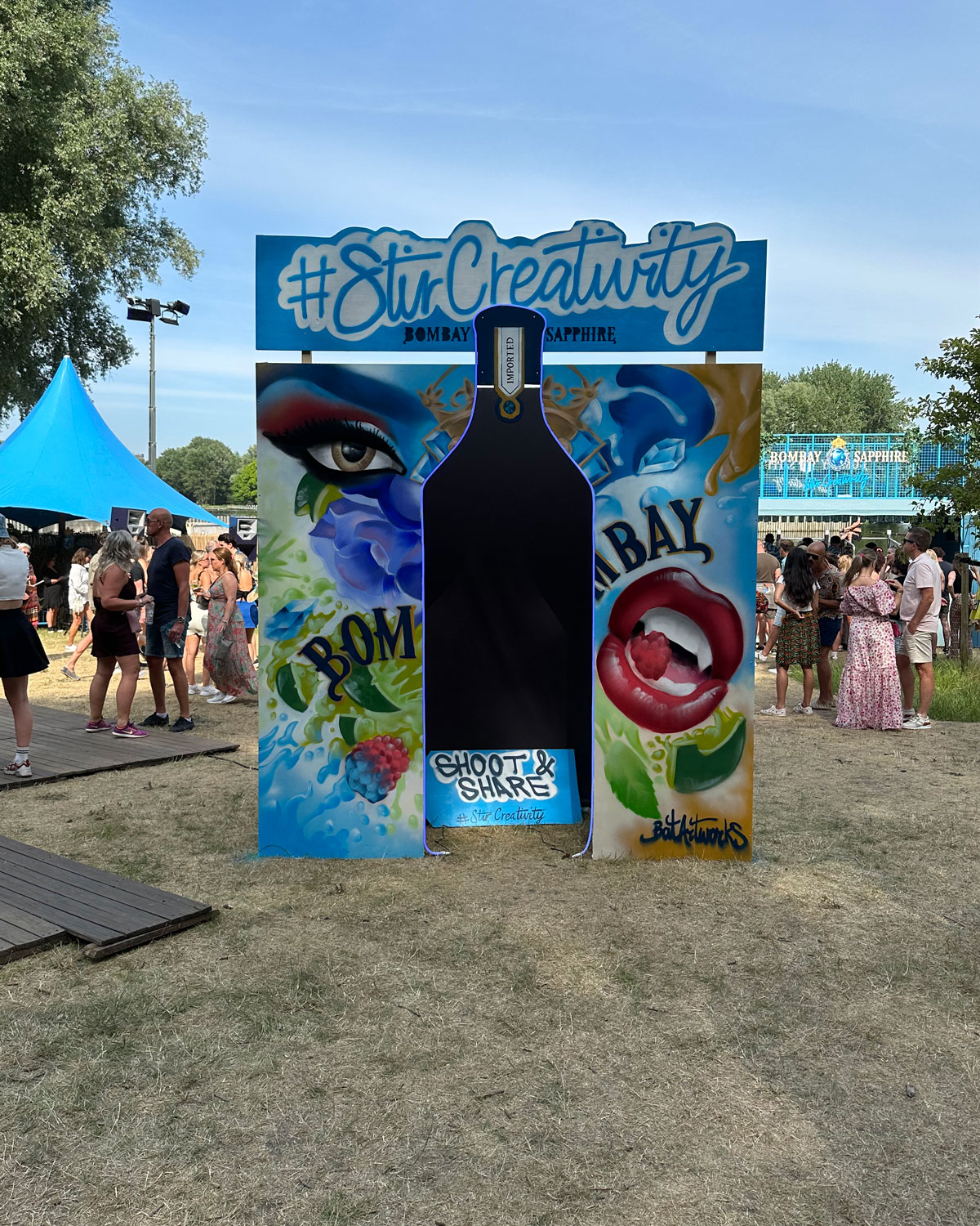 Mystic garden festival livepaint Bombay BatArtworks