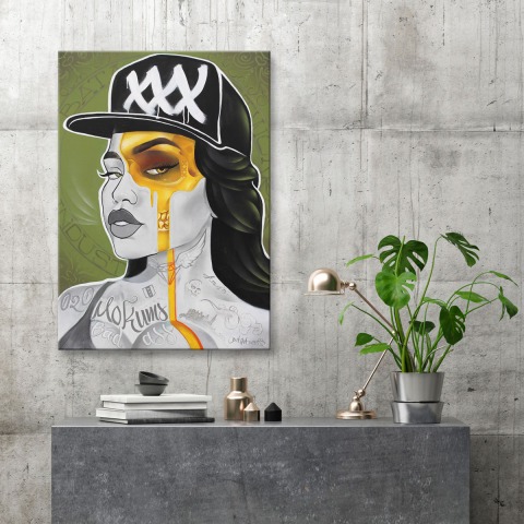 canvas art for sale Mokums Badass