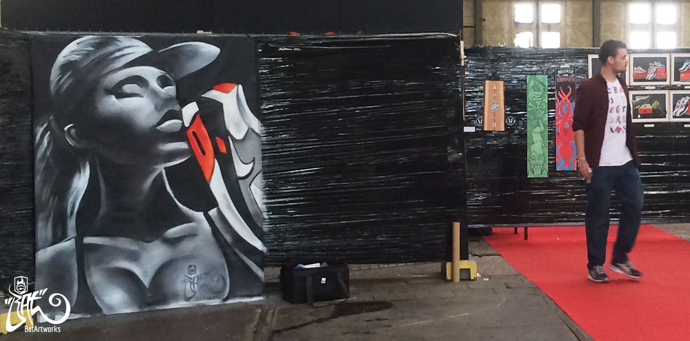 Sneaker Airmax Art Amsterdam live painting BatArtworks