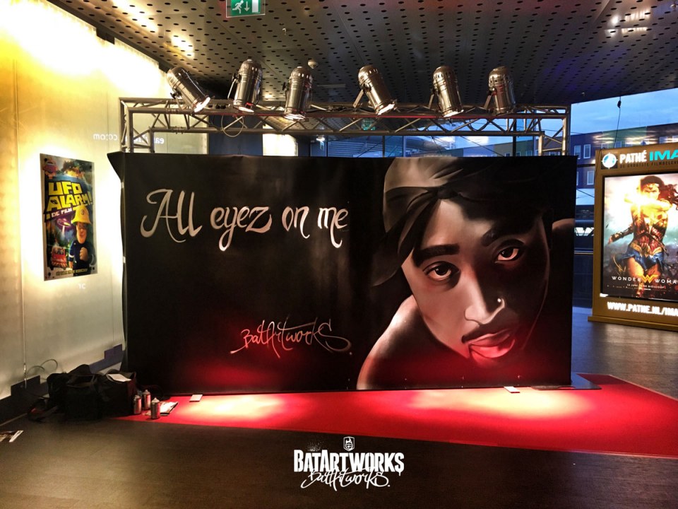 Tupac All eyez on me Pathe live painting